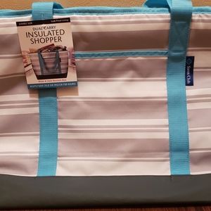 dual carry insulated shopper